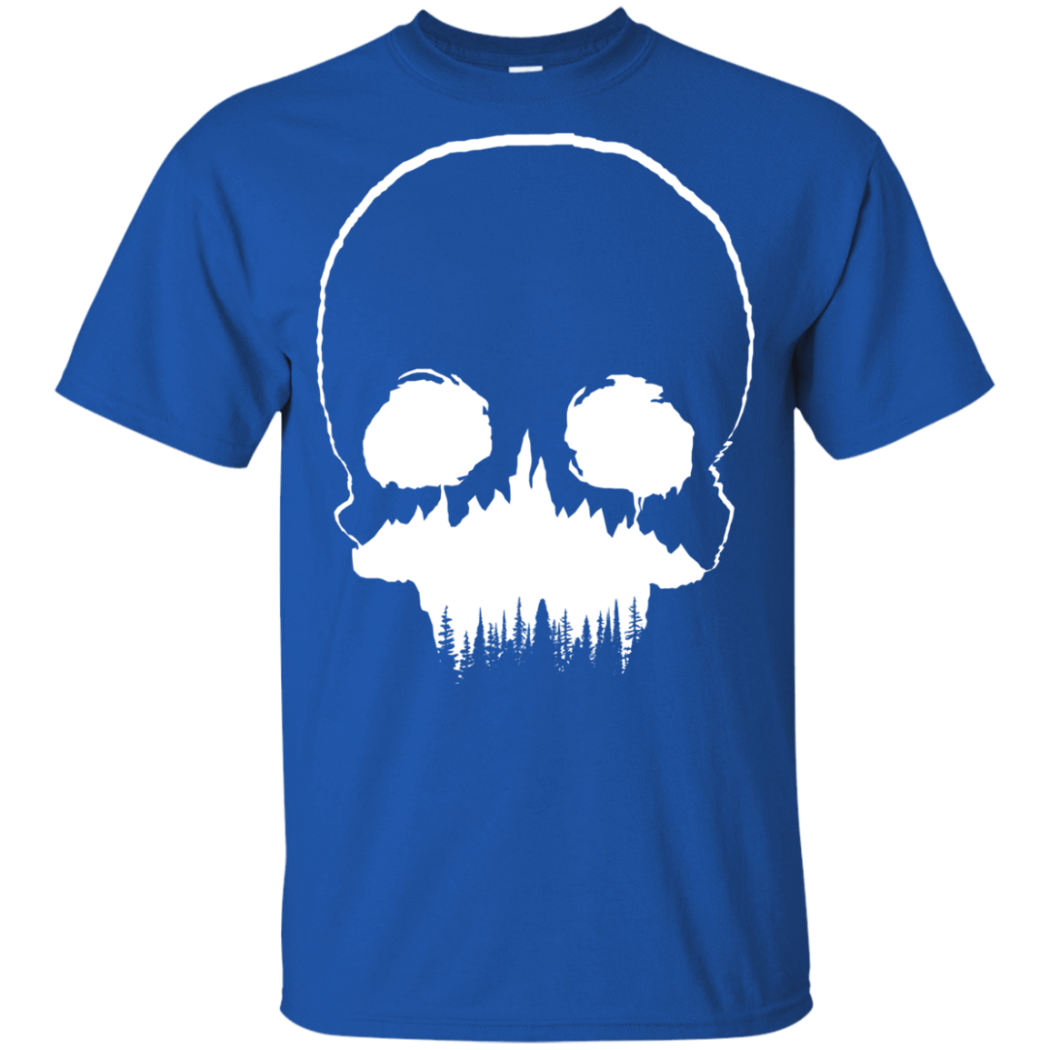 T-Shirts Royal / YXS Skull Forest Youth T-Shirt