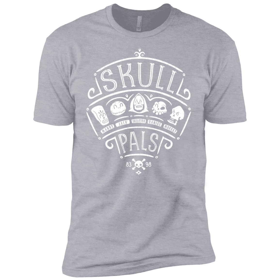 T-Shirts Heather Grey / YXS Skull Pals Boys Premium T-Shirt