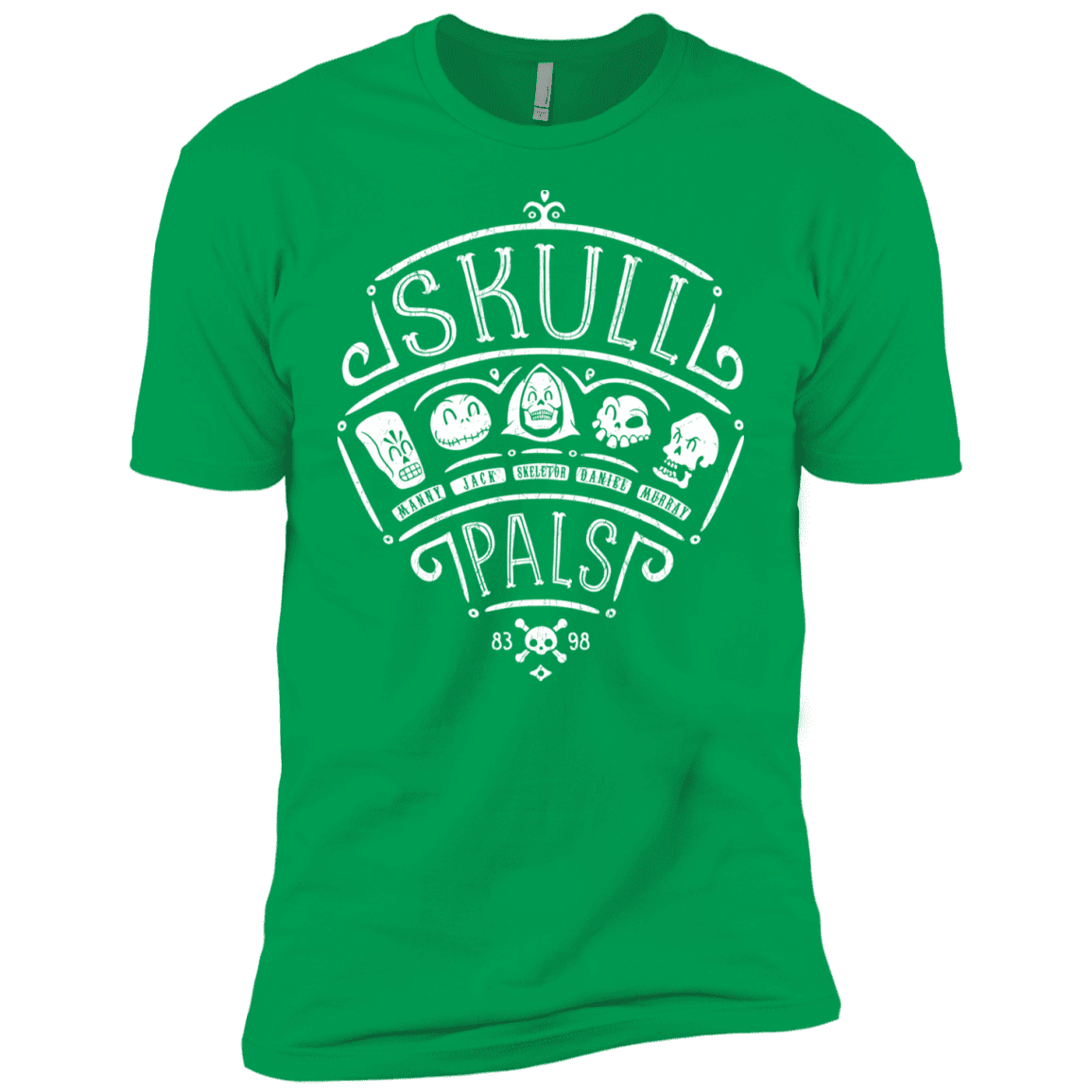 T-Shirts Kelly Green / YXS Skull Pals Boys Premium T-Shirt
