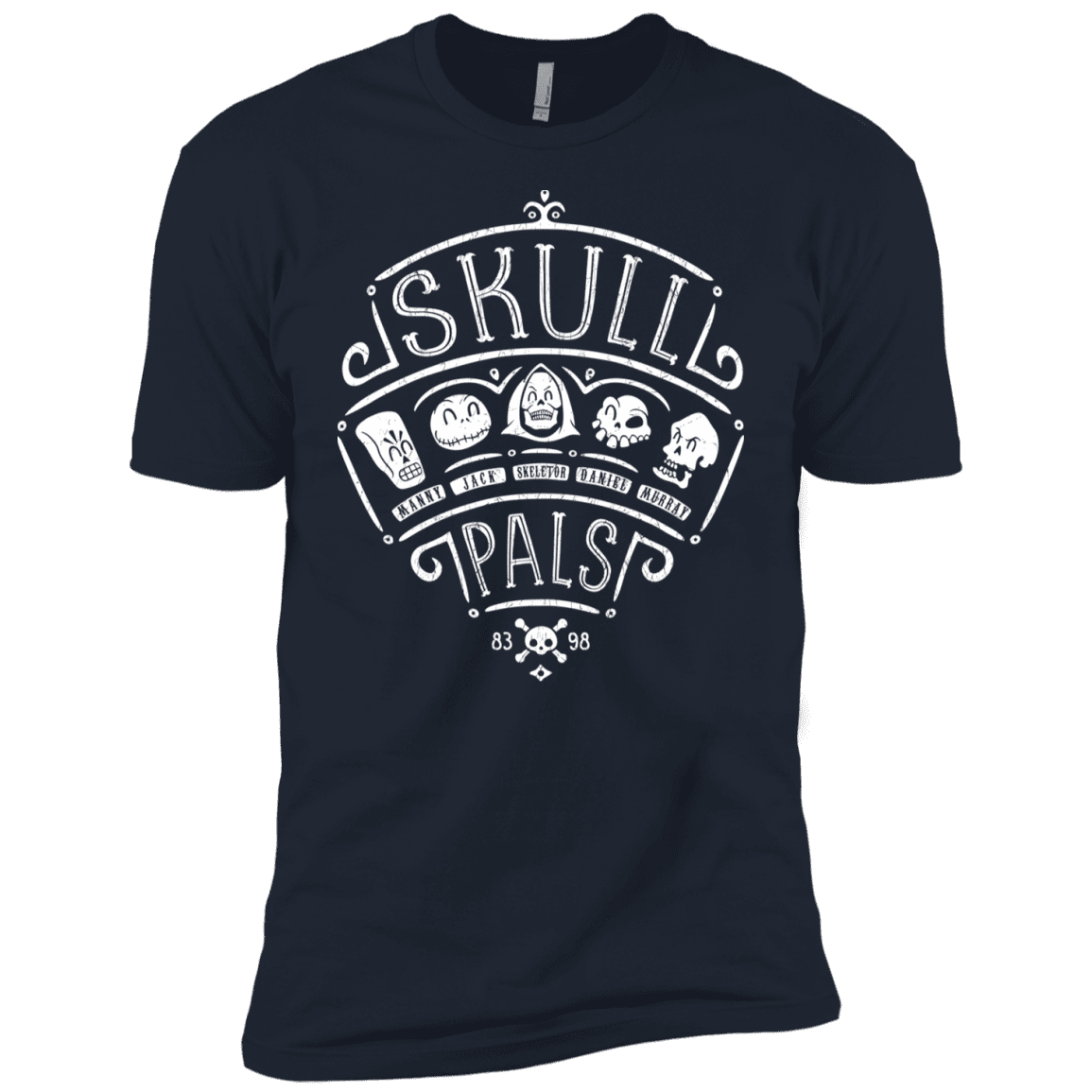 T-Shirts Midnight Navy / YXS Skull Pals Boys Premium T-Shirt