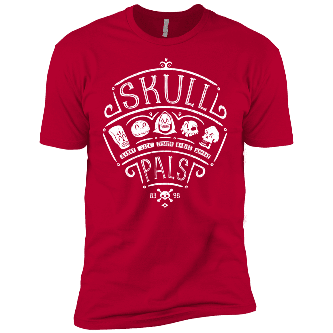 T-Shirts Red / YXS Skull Pals Boys Premium T-Shirt