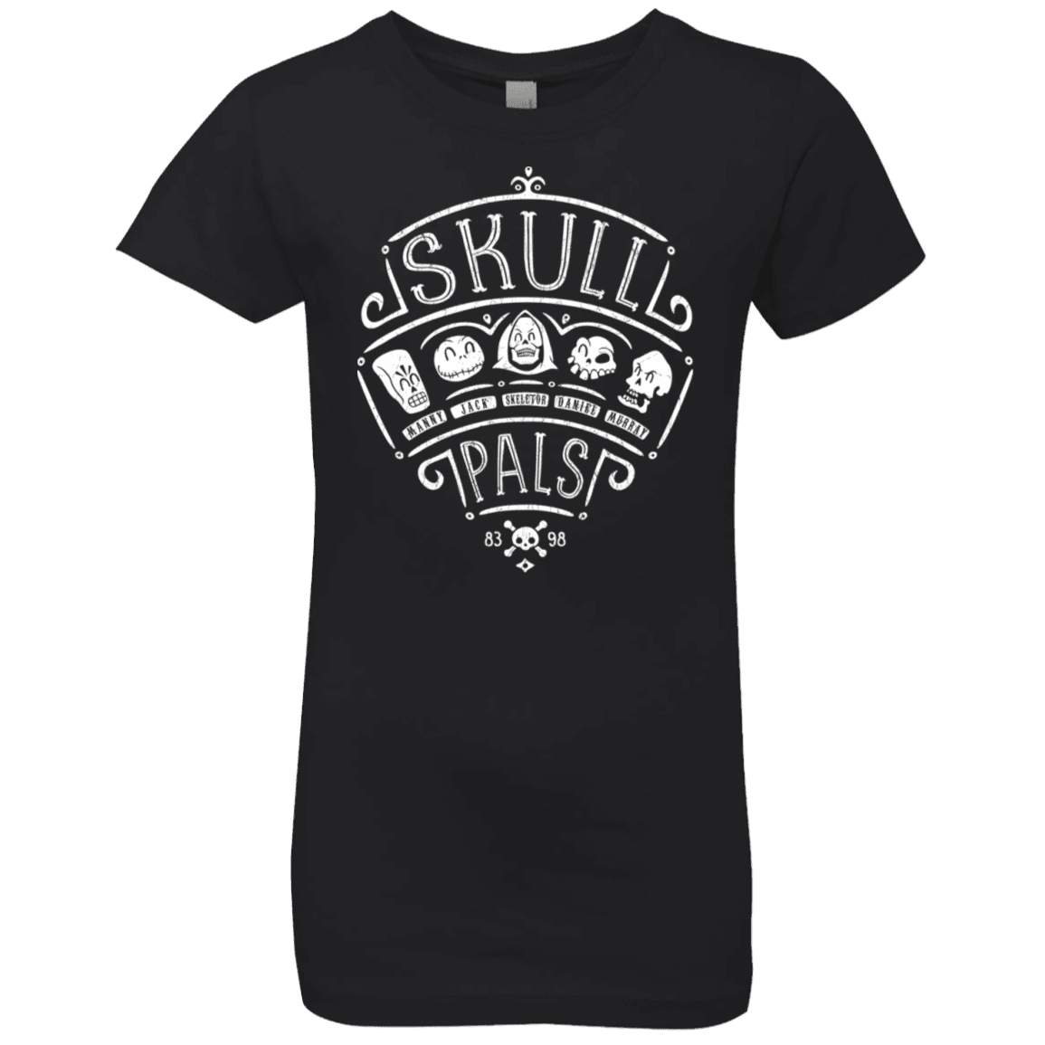 T-Shirts Black / YXS Skull Pals Girls Premium T-Shirt