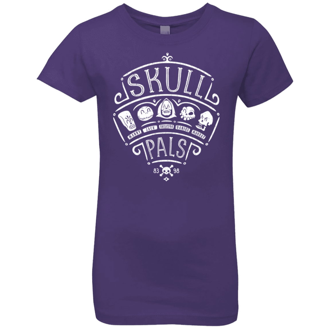 T-Shirts Purple Rush / YXS Skull Pals Girls Premium T-Shirt