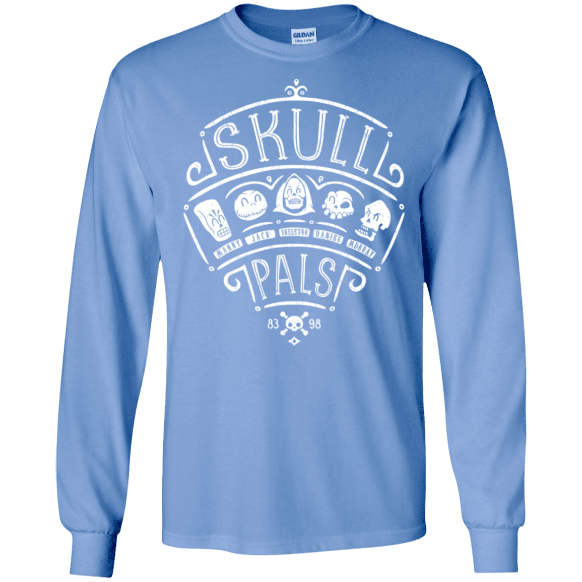 T-Shirts Carolina Blue / S Skull Pals Men's Long Sleeve T-Shirt