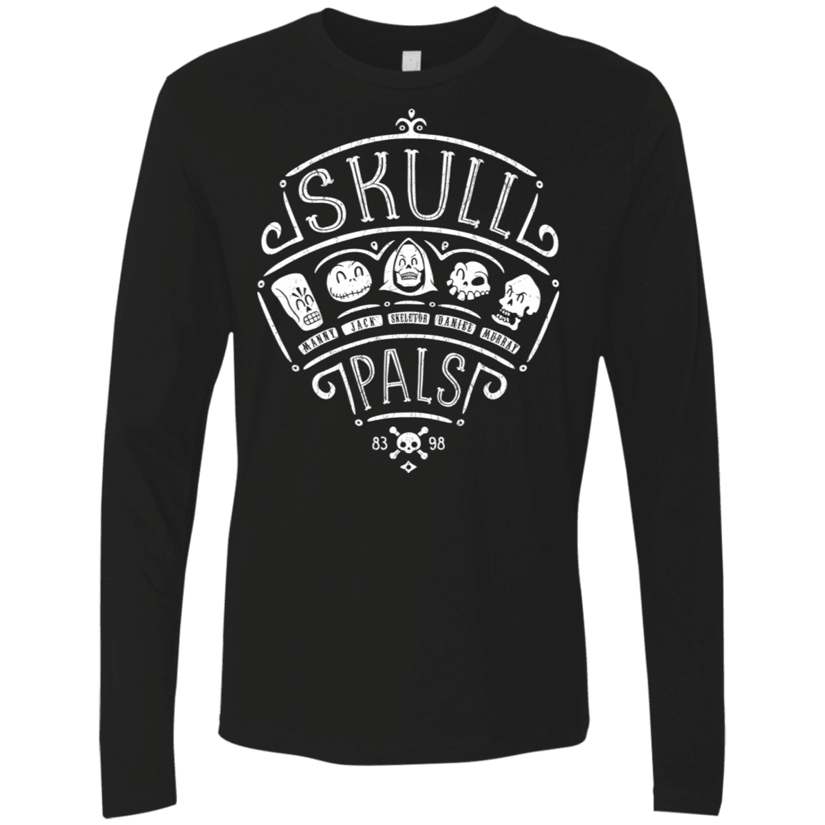 T-Shirts Black / S Skull Pals Men's Premium Long Sleeve
