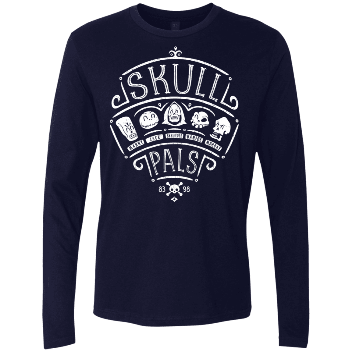 T-Shirts Midnight Navy / S Skull Pals Men's Premium Long Sleeve