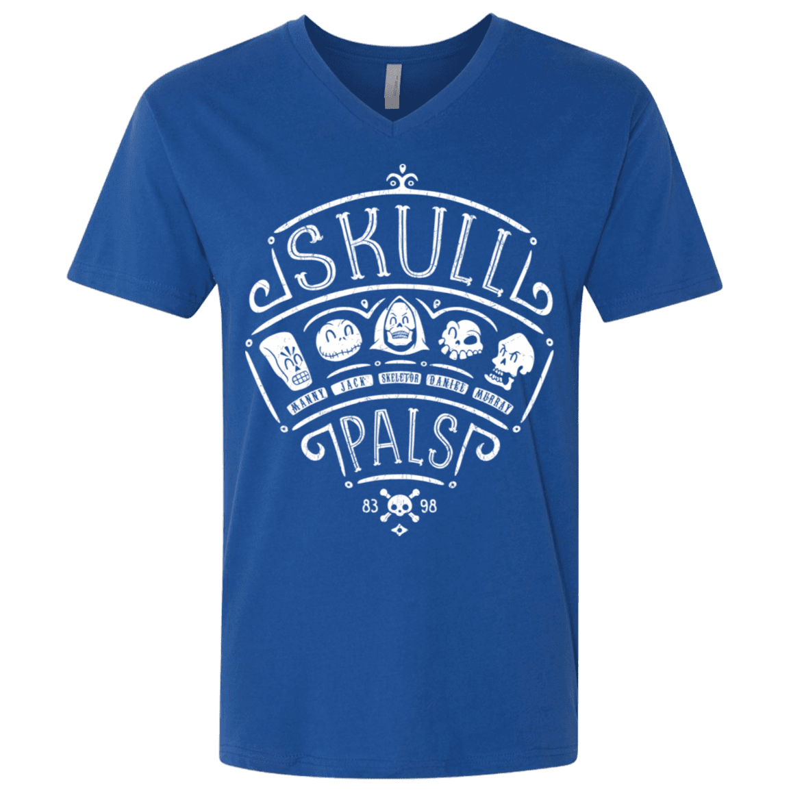 T-Shirts Royal / X-Small Skull Pals Men's Premium V-Neck