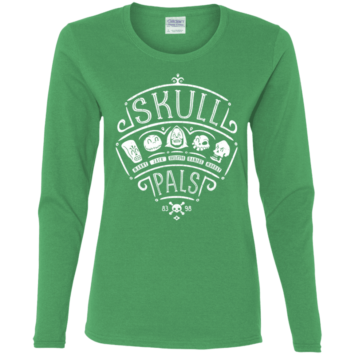 T-Shirts Irish Green / S Skull Pals Women's Long Sleeve T-Shirt