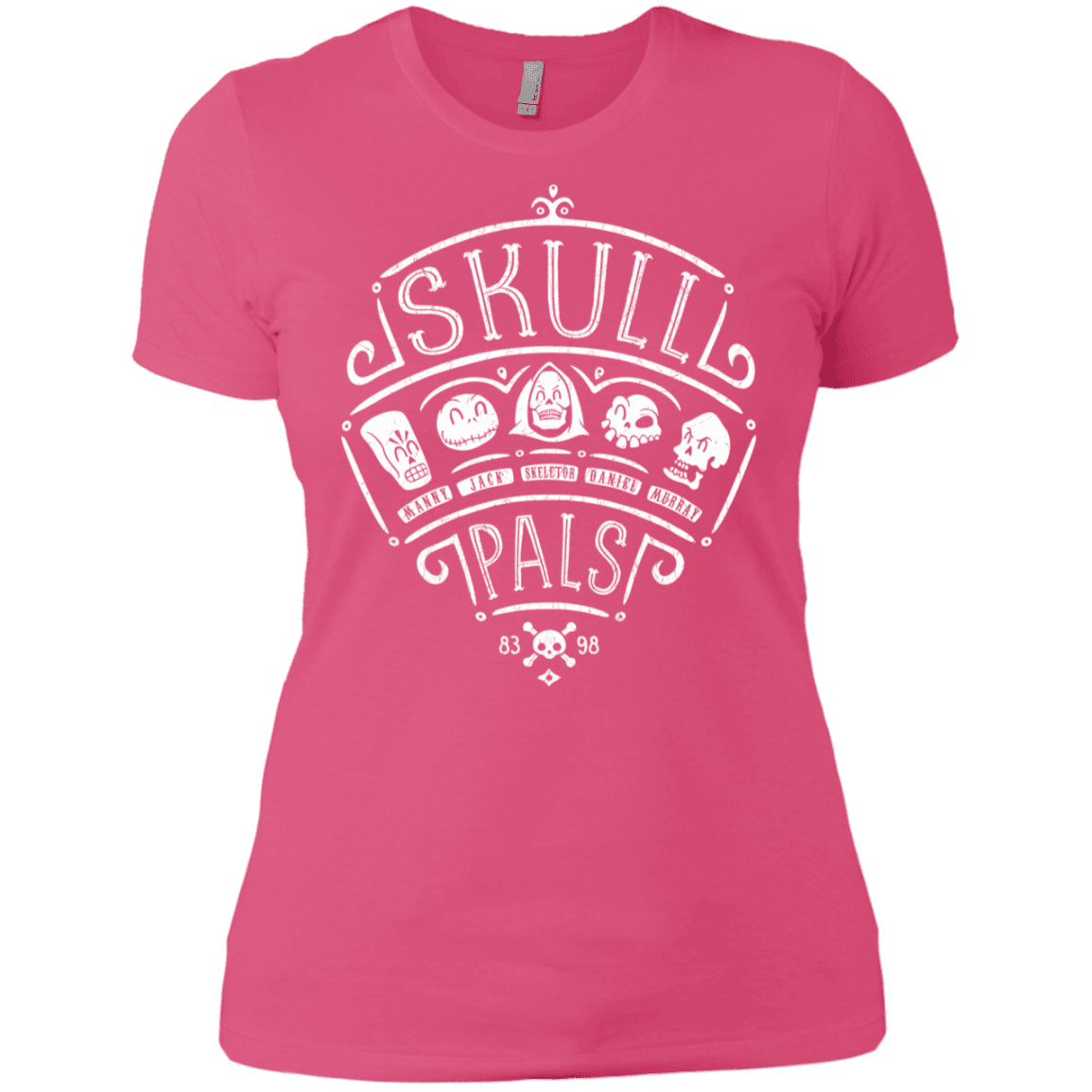T-Shirts Hot Pink / X-Small Skull Pals Women's Premium T-Shirt