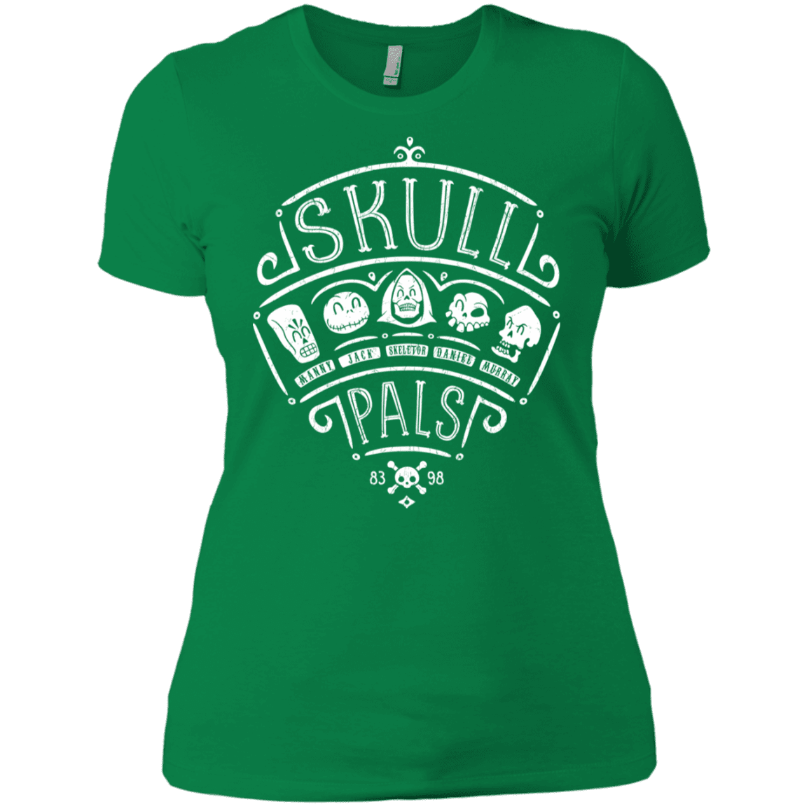 T-Shirts Kelly Green / X-Small Skull Pals Women's Premium T-Shirt