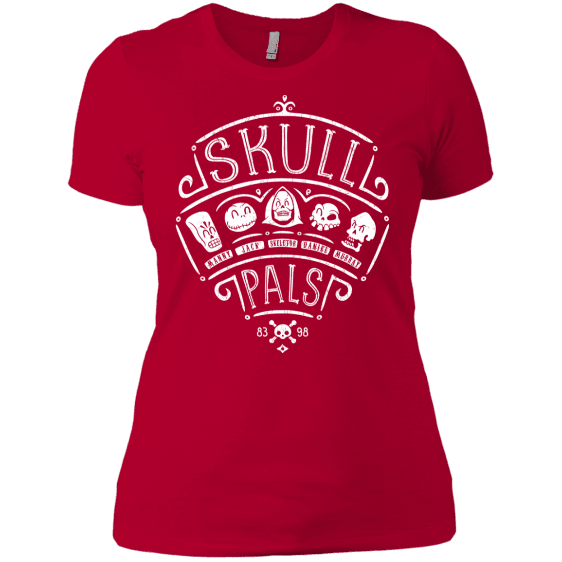 T-Shirts Red / X-Small Skull Pals Women's Premium T-Shirt