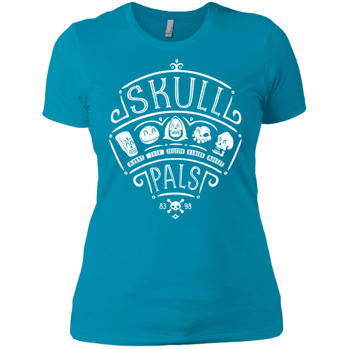 T-Shirts Turquoise / X-Small Skull Pals Women's Premium T-Shirt