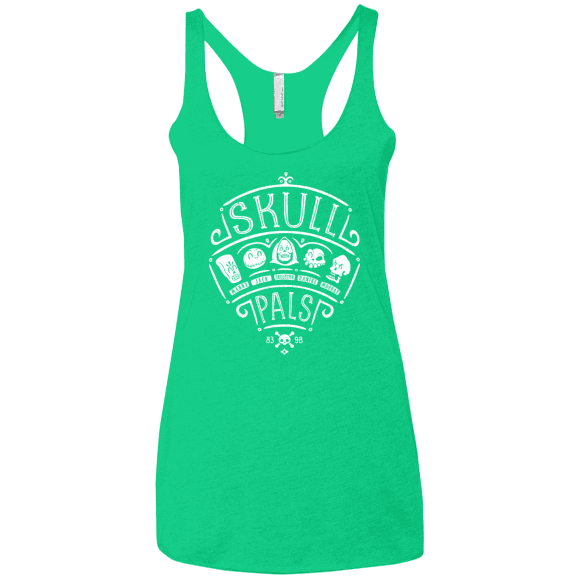 T-Shirts Envy / X-Small Skull Pals Women's Triblend Racerback Tank
