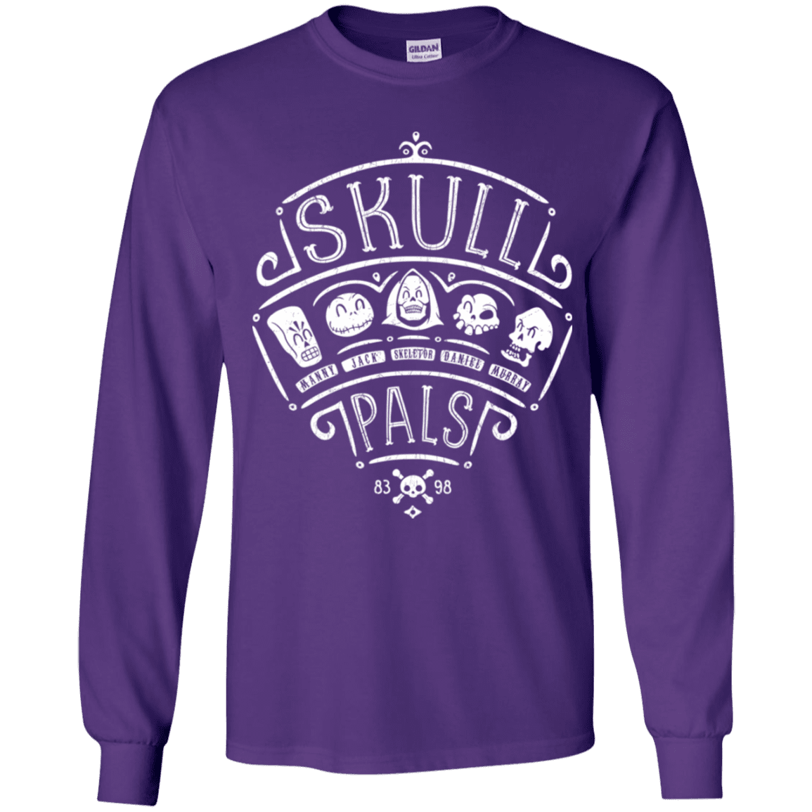 T-Shirts Purple / YS Skull Pals Youth Long Sleeve T-Shirt