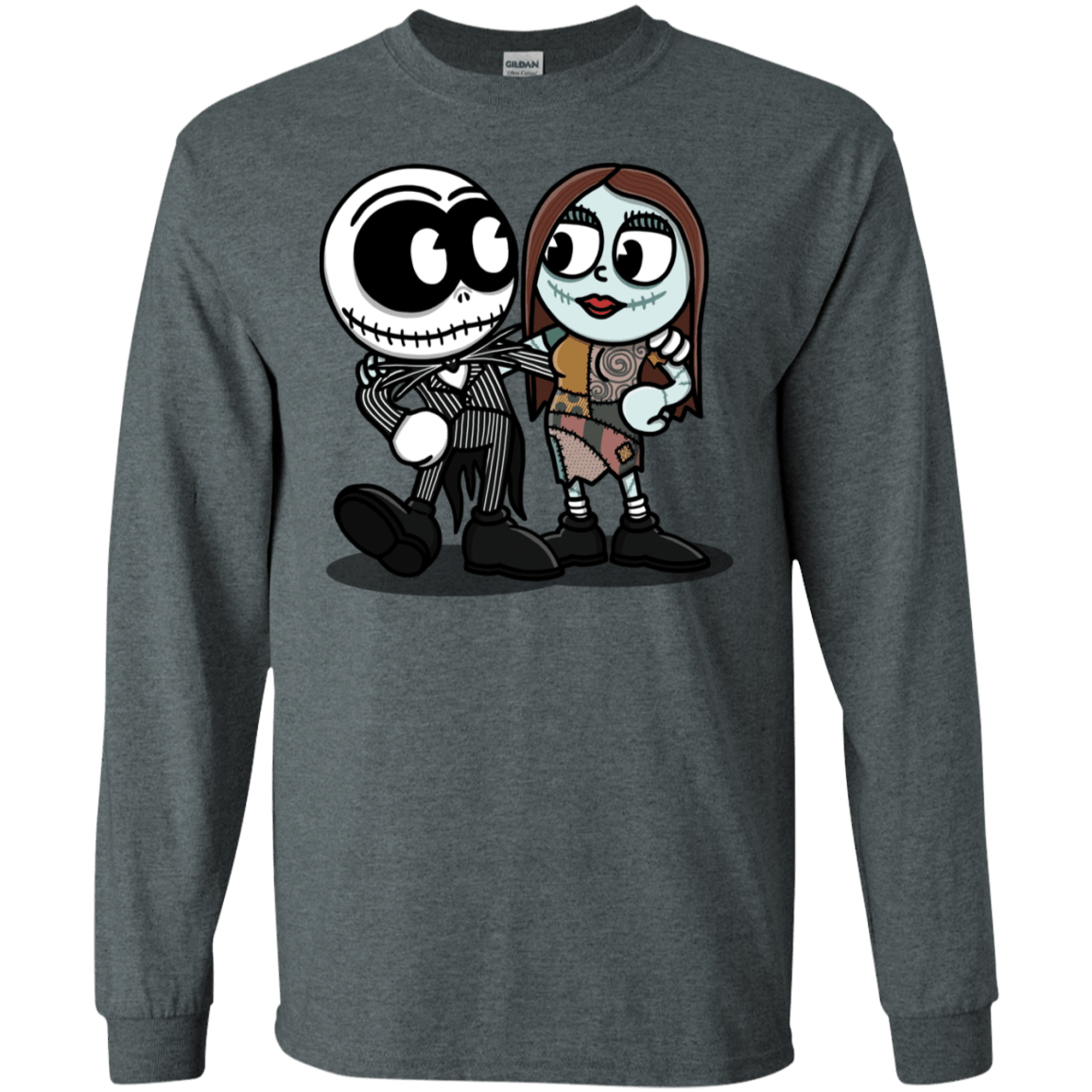 T-Shirts Dark Heather / S Skullhead Men's Long Sleeve T-Shirt