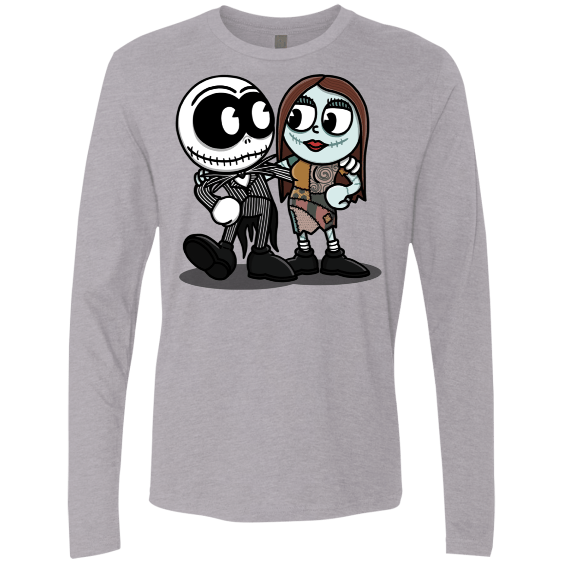T-Shirts Heather Grey / S Skullhead Men's Premium Long Sleeve