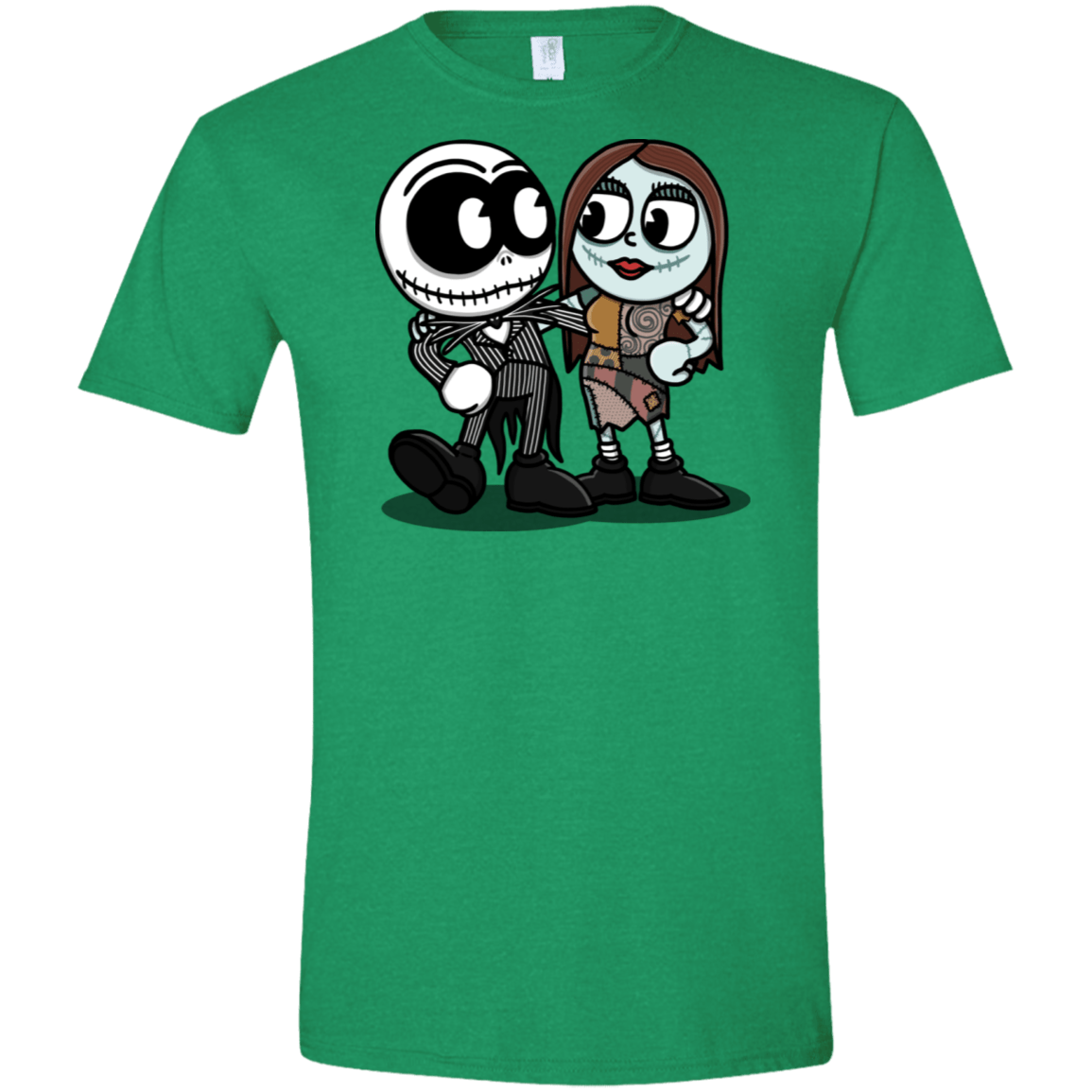 T-Shirts Heather Irish Green / S Skullhead Men's Semi-Fitted Softstyle