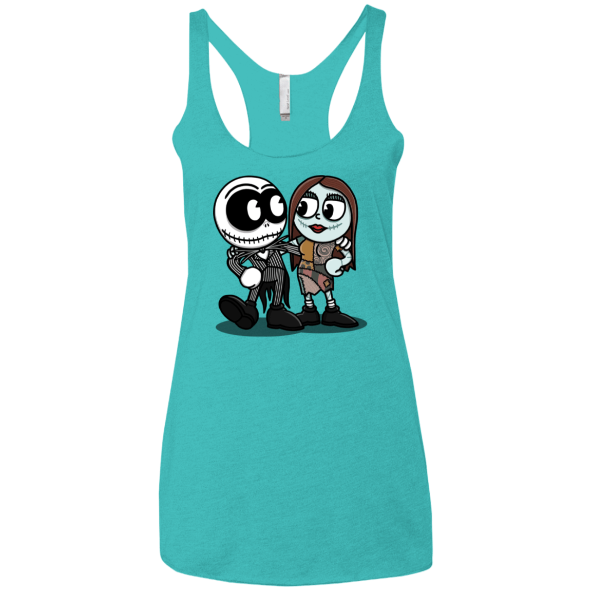 T-Shirts Tahiti Blue / X-Small Skullhead Women's Triblend Racerback Tank