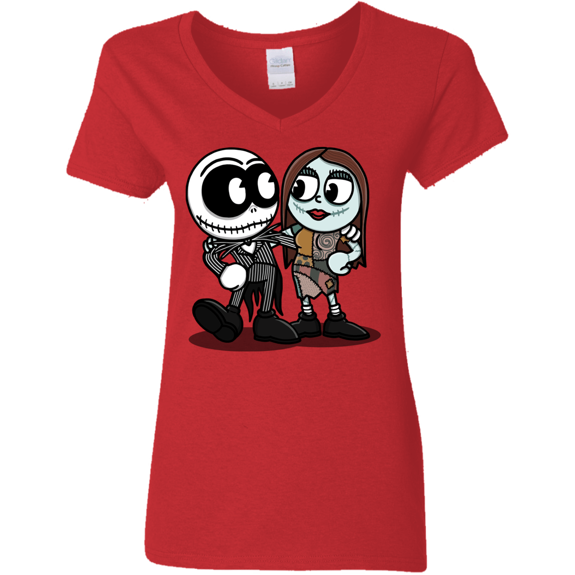 T-Shirts Red / S Skullhead Women's V-Neck T-Shirt
