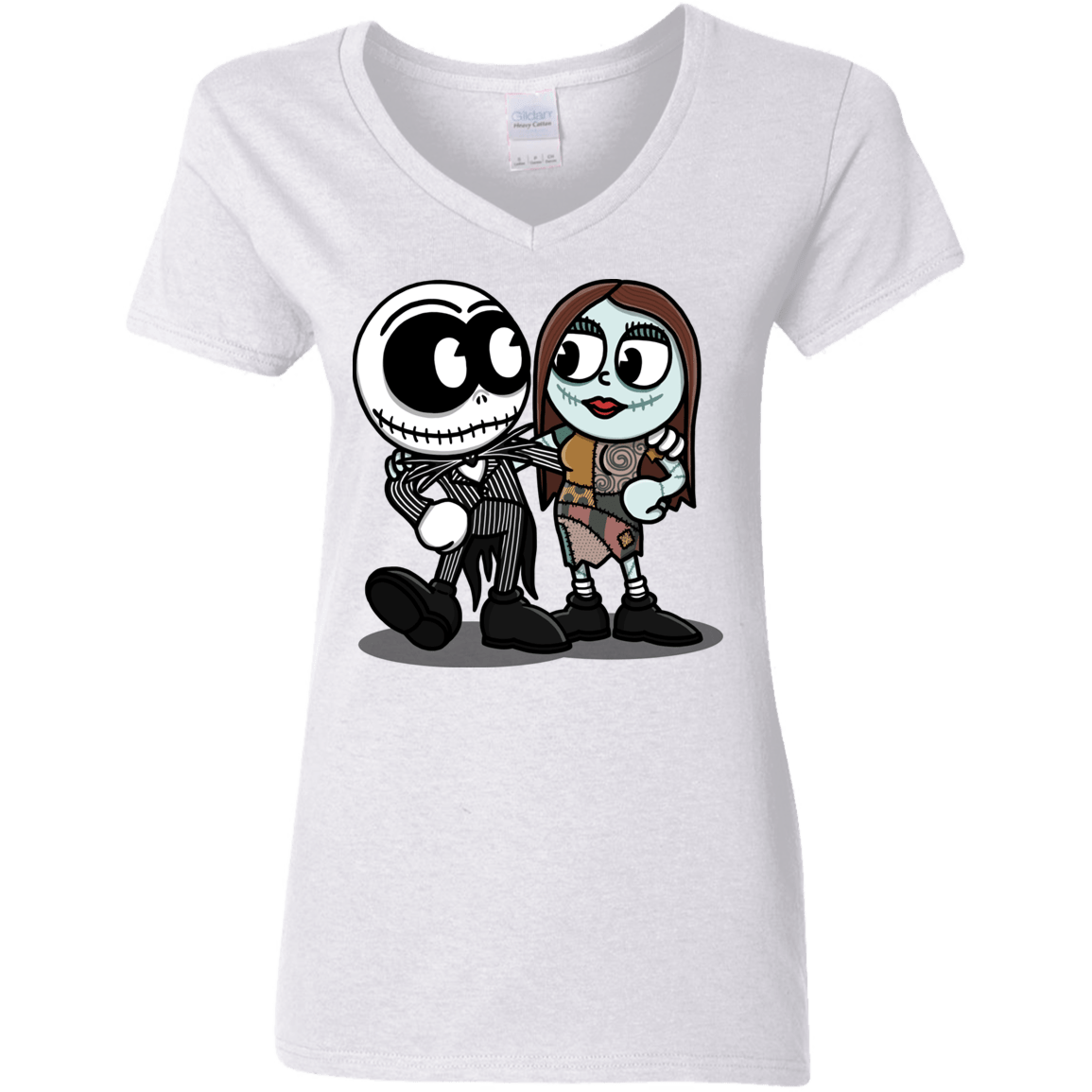 T-Shirts White / S Skullhead Women's V-Neck T-Shirt