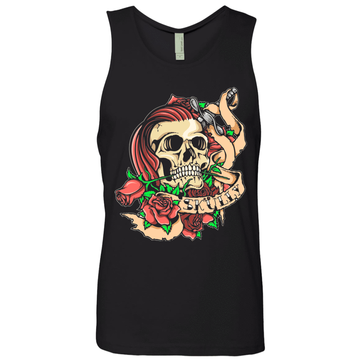 T-Shirts Black / Small SKULLY Men's Premium Tank Top