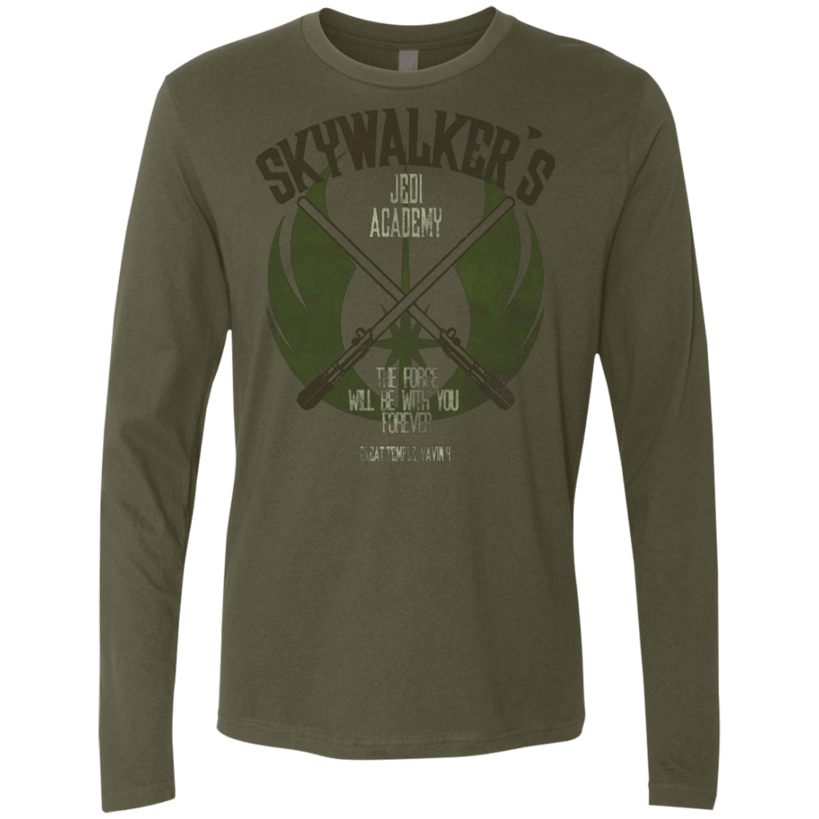 T-Shirts Military Green / Small Skywalker's Jedi Academy Men's Premium Long Sleeve