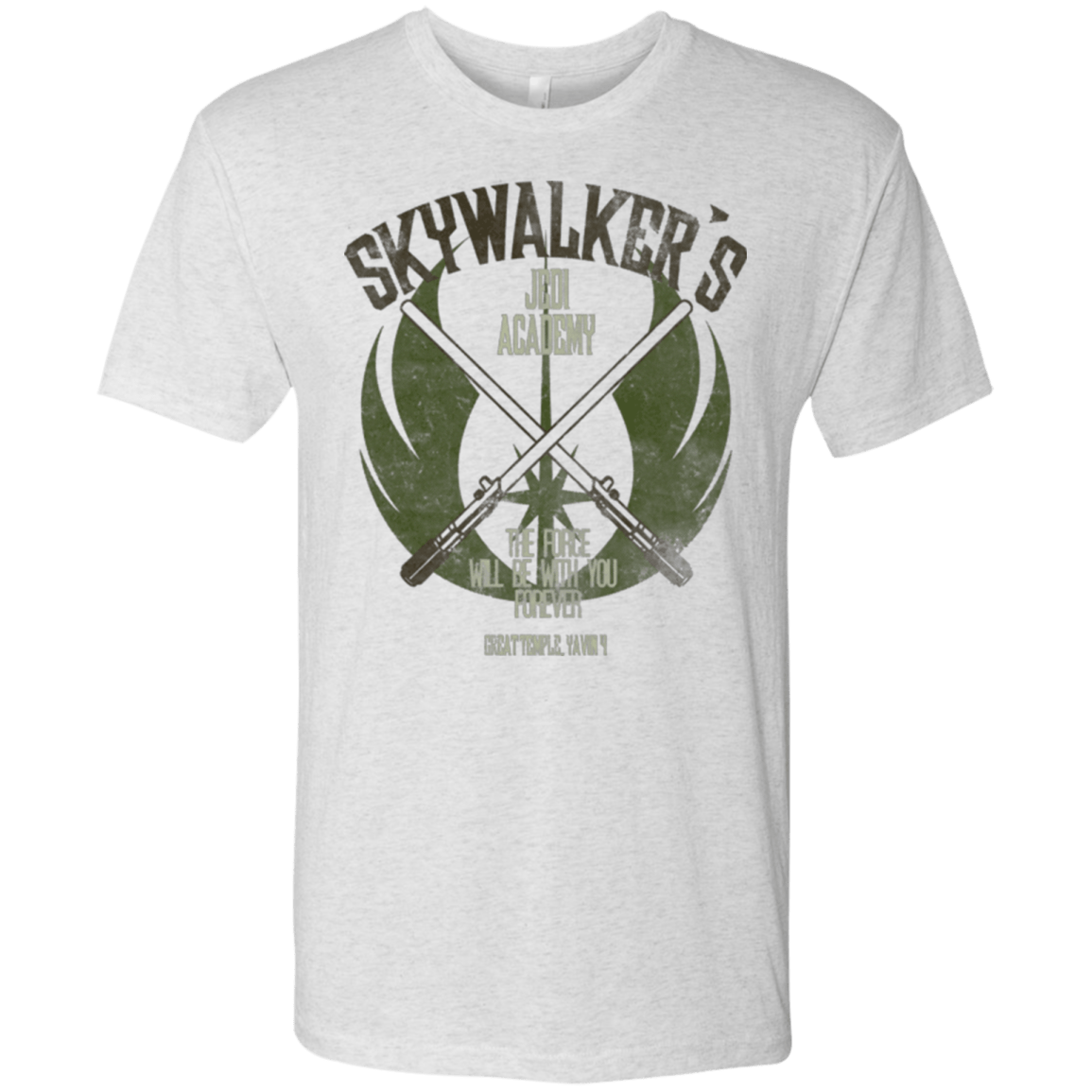 T-Shirts Heather White / Small Skywalker's Jedi Academy Men's Triblend T-Shirt