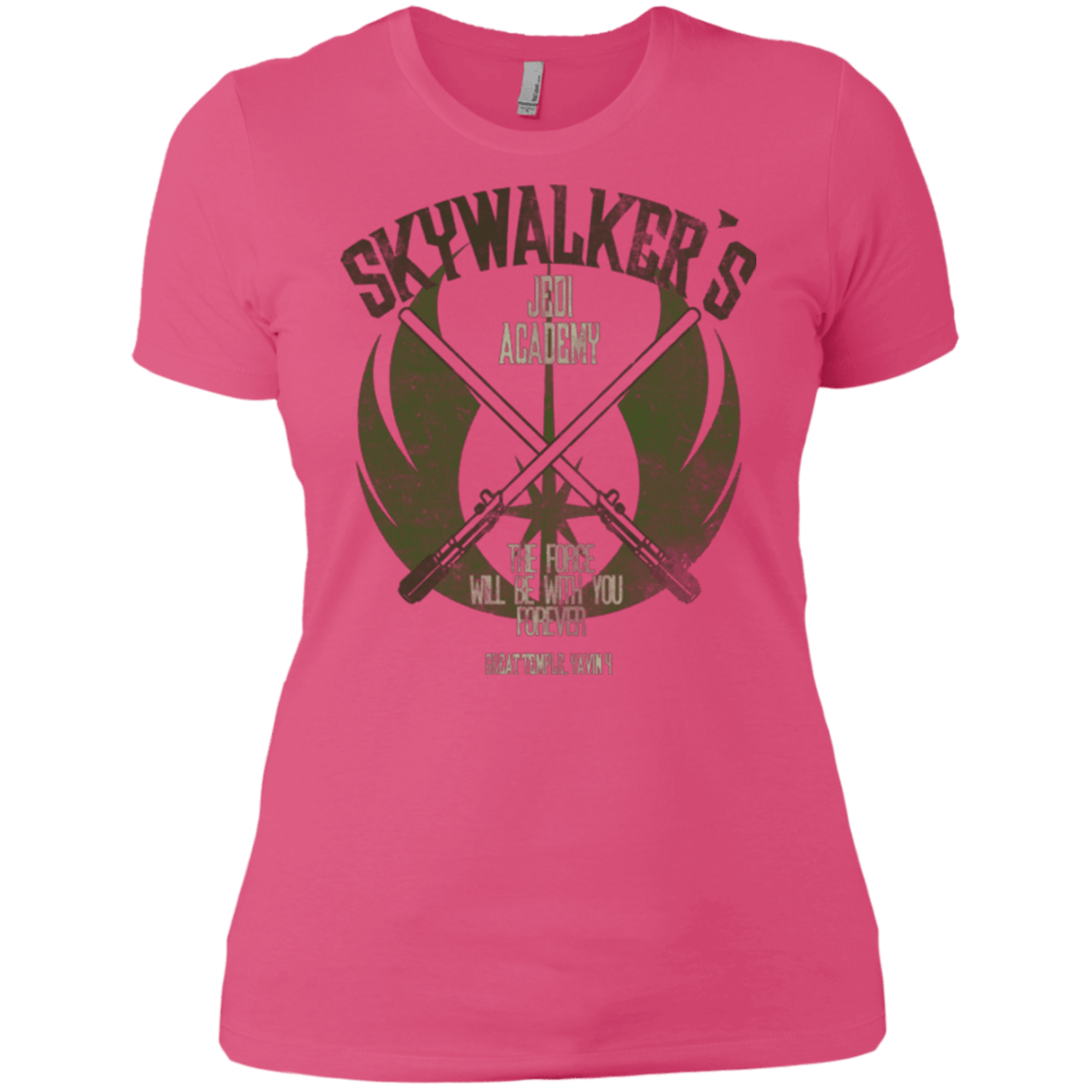 T-Shirts Hot Pink / X-Small Skywalker's Jedi Academy Women's Premium T-Shirt