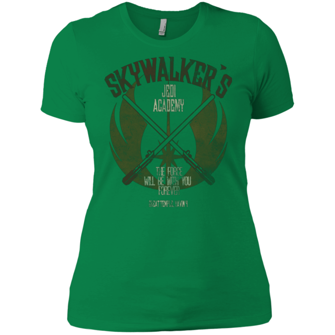 T-Shirts Kelly Green / X-Small Skywalker's Jedi Academy Women's Premium T-Shirt