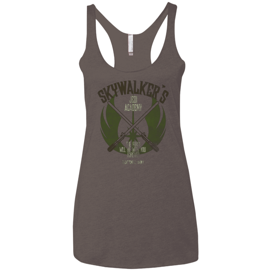 T-Shirts Macchiato / X-Small Skywalker's Jedi Academy Women's Triblend Racerback Tank