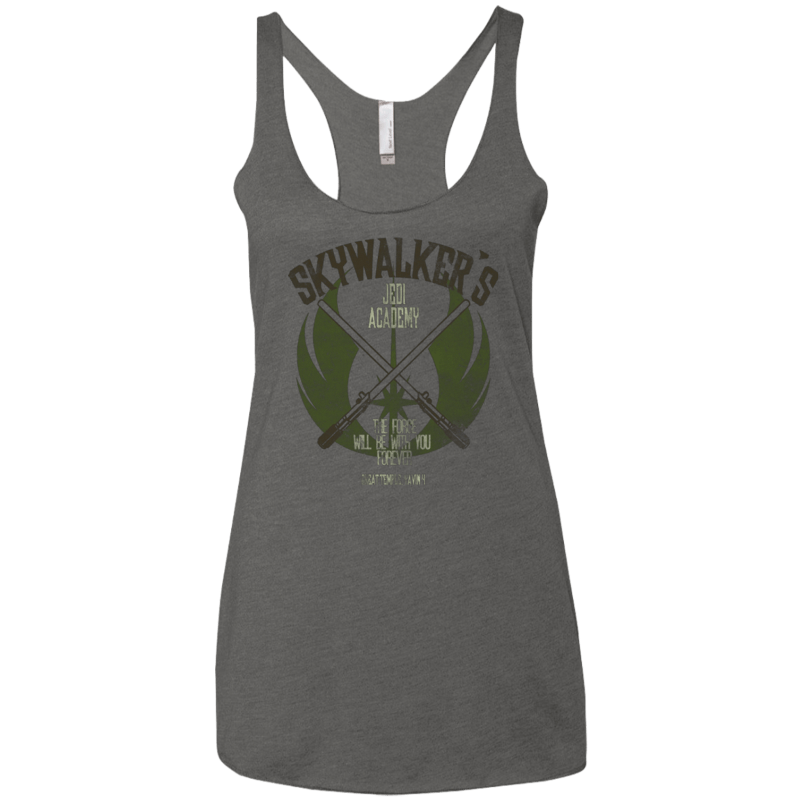 T-Shirts Premium Heather / X-Small Skywalker's Jedi Academy Women's Triblend Racerback Tank