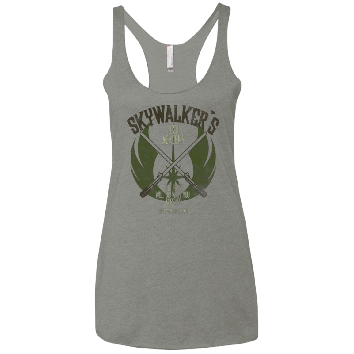 T-Shirts Venetian Grey / X-Small Skywalker's Jedi Academy Women's Triblend Racerback Tank