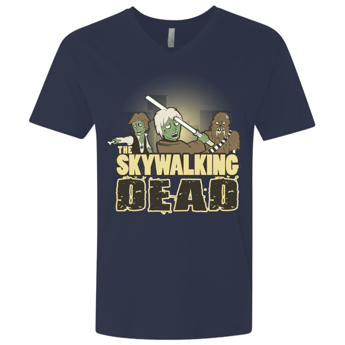 T-Shirts Midnight Navy / X-Small Skywalking Dead Men's Premium V-Neck