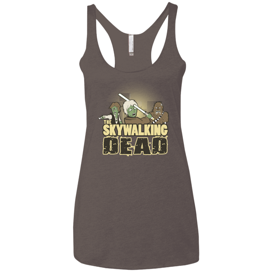 T-Shirts Macchiato / X-Small Skywalking Dead Women's Triblend Racerback Tank