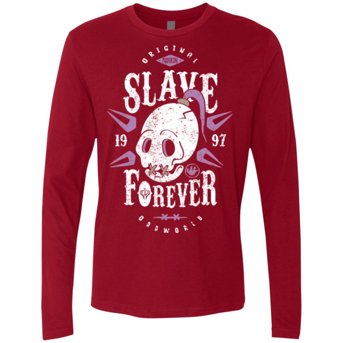 T-Shirts Cardinal / Small Slave Forever Men's Premium Long Sleeve