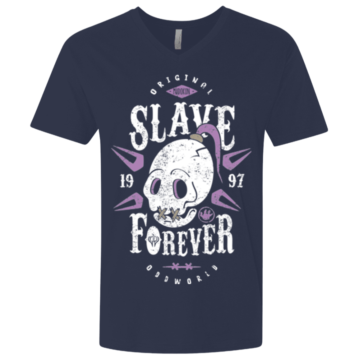 T-Shirts Midnight Navy / X-Small Slave Forever Men's Premium V-Neck