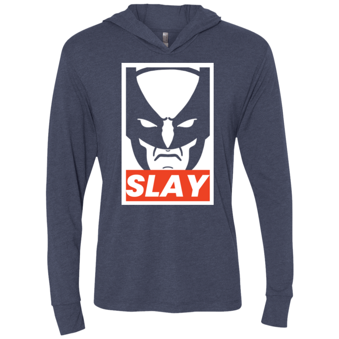 SLAY Triblend Long Sleeve Hoodie Tee