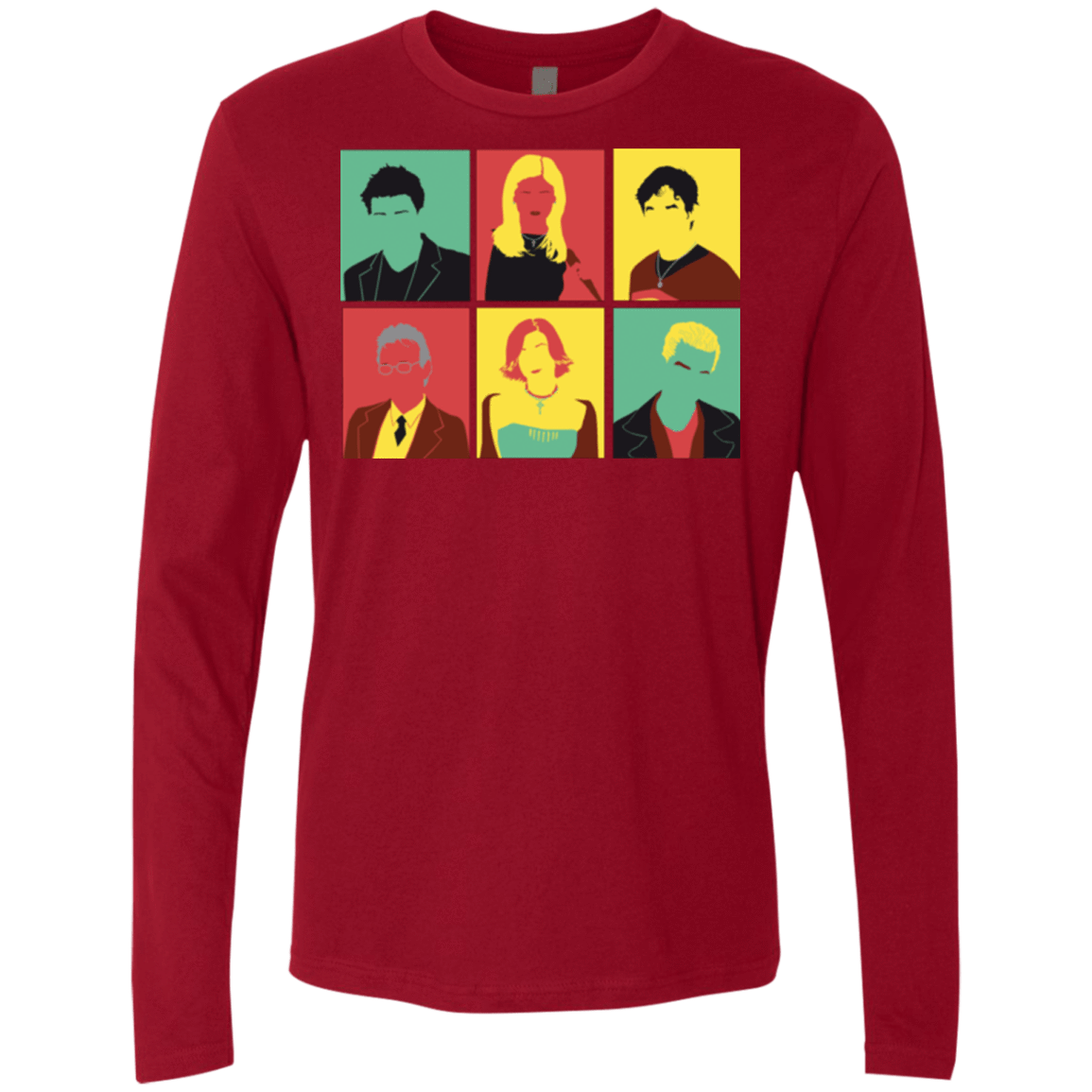 T-Shirts Cardinal / Small Slayer pop Men's Premium Long Sleeve