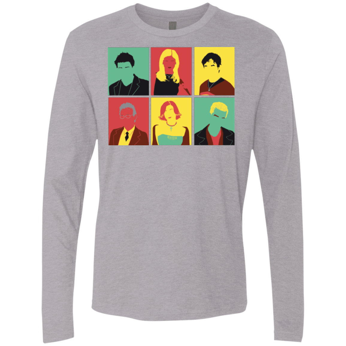 T-Shirts Heather Grey / Small Slayer pop Men's Premium Long Sleeve