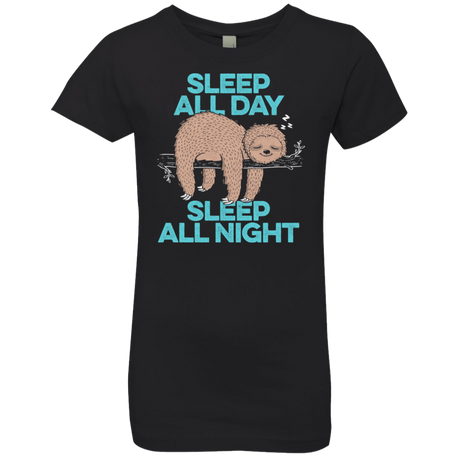 T-Shirts Black / YXS Sleep All Day All Night Girls Premium T-Shirt