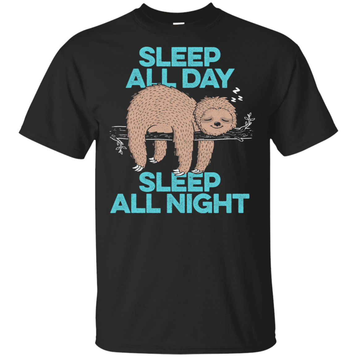 T-Shirts Black / S Sleep All Day All Night T-Shirt