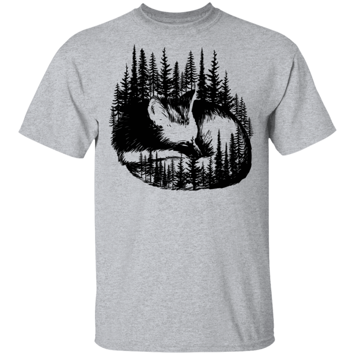 T-Shirts Sport Grey / S Sleeping Fox T-Shirt