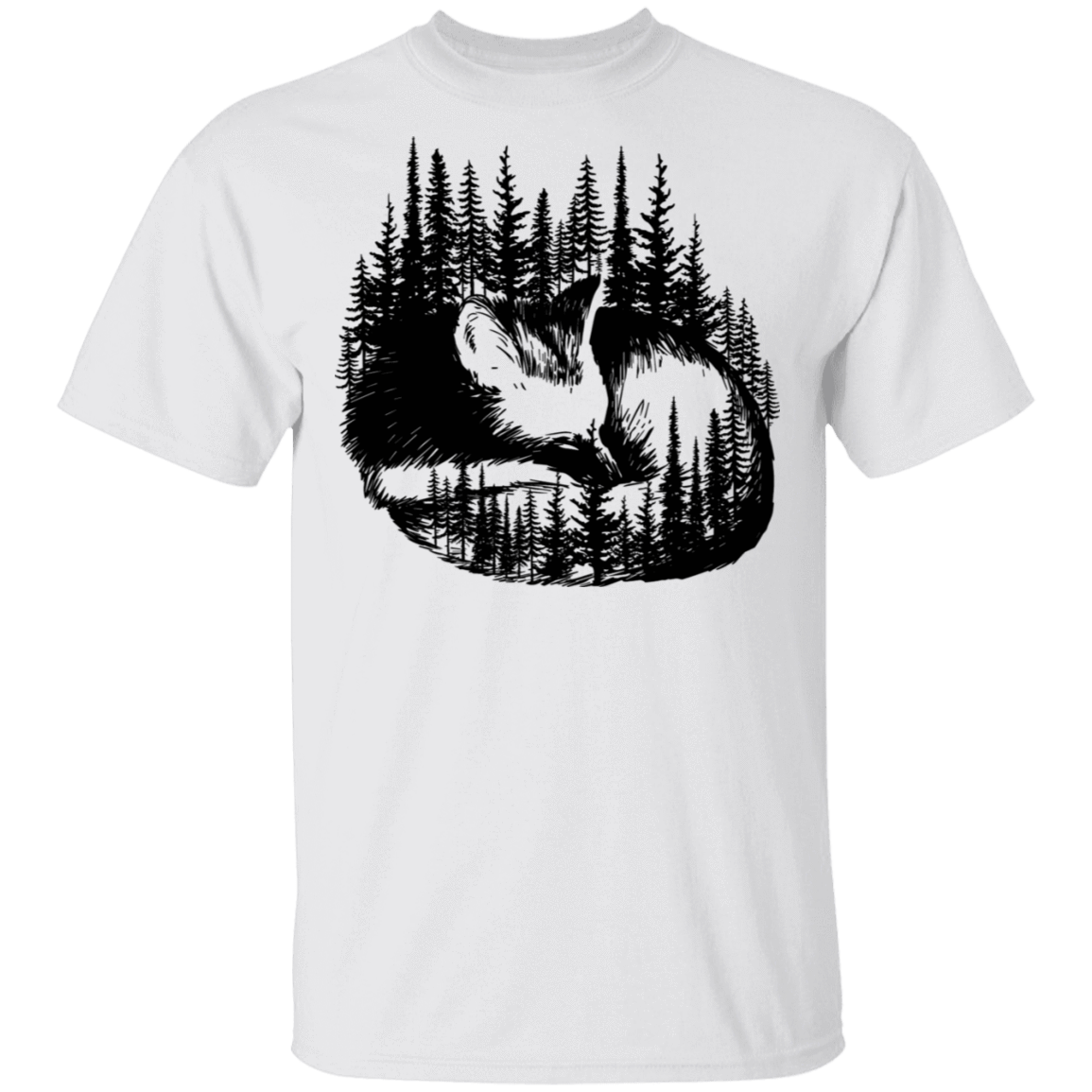 T-Shirts White / S Sleeping Fox T-Shirt
