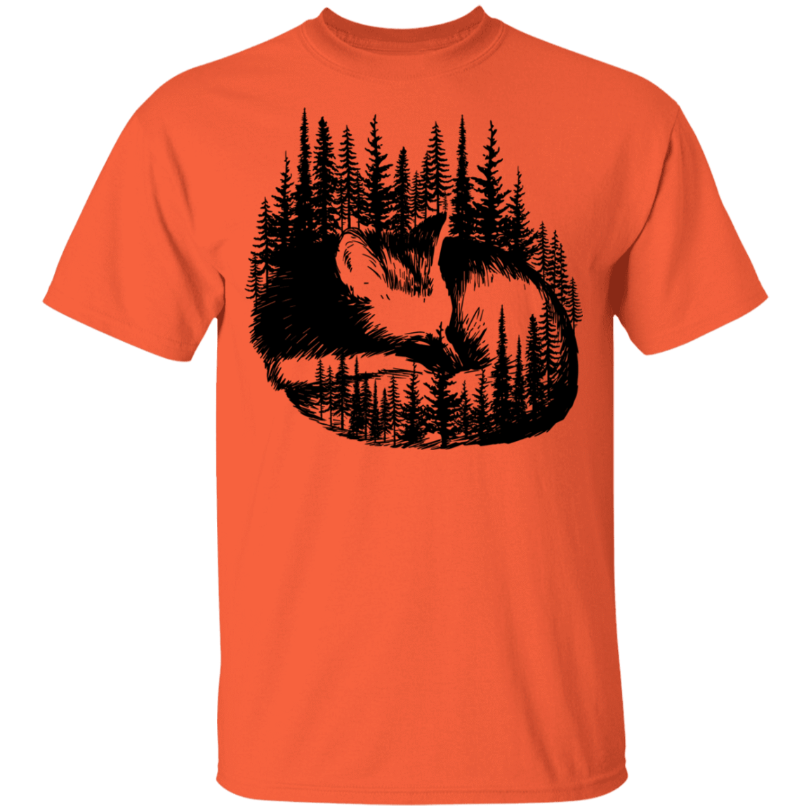 T-Shirts Orange / YXS Sleeping Fox Youth T-Shirt