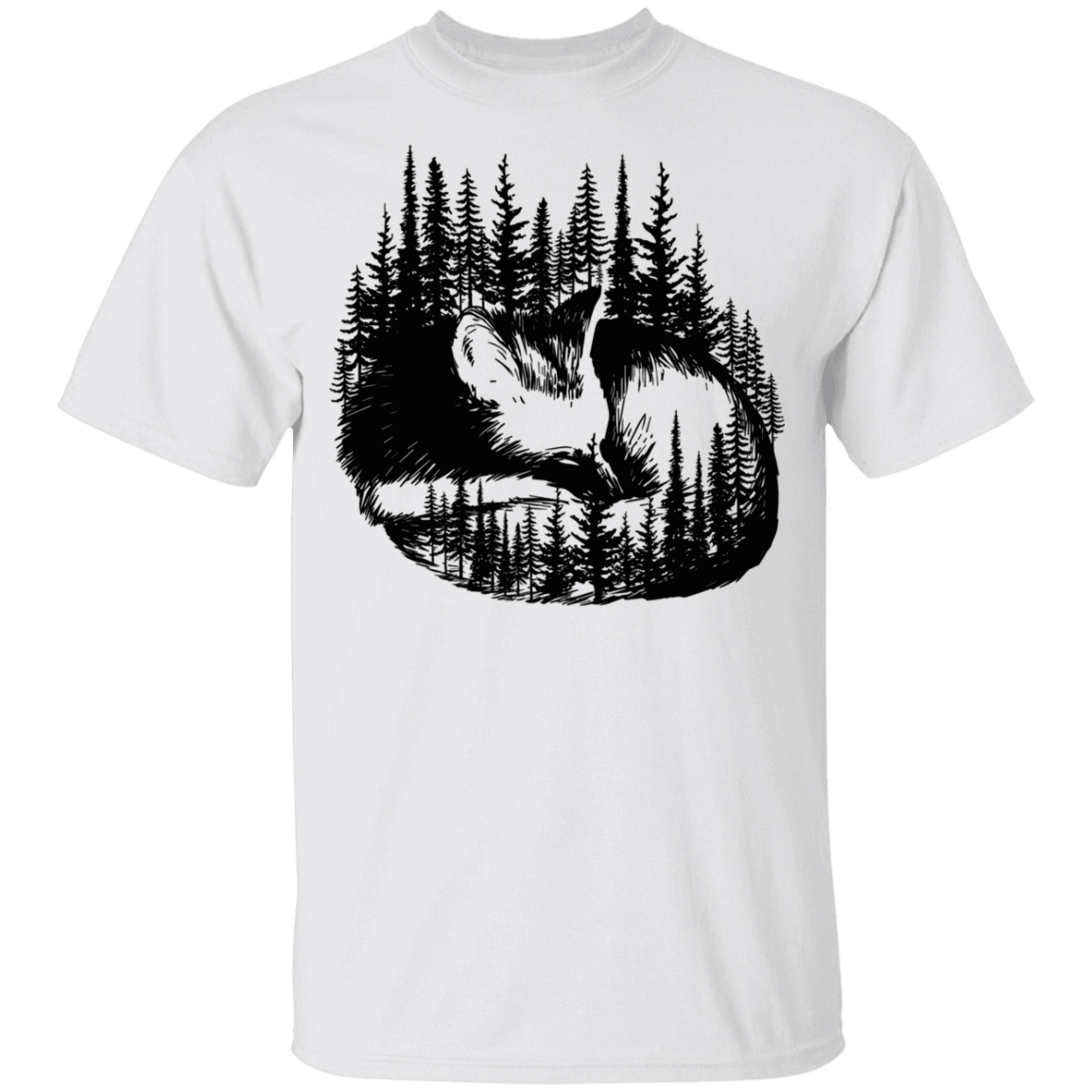 T-Shirts White / YXS Sleeping Fox Youth T-Shirt