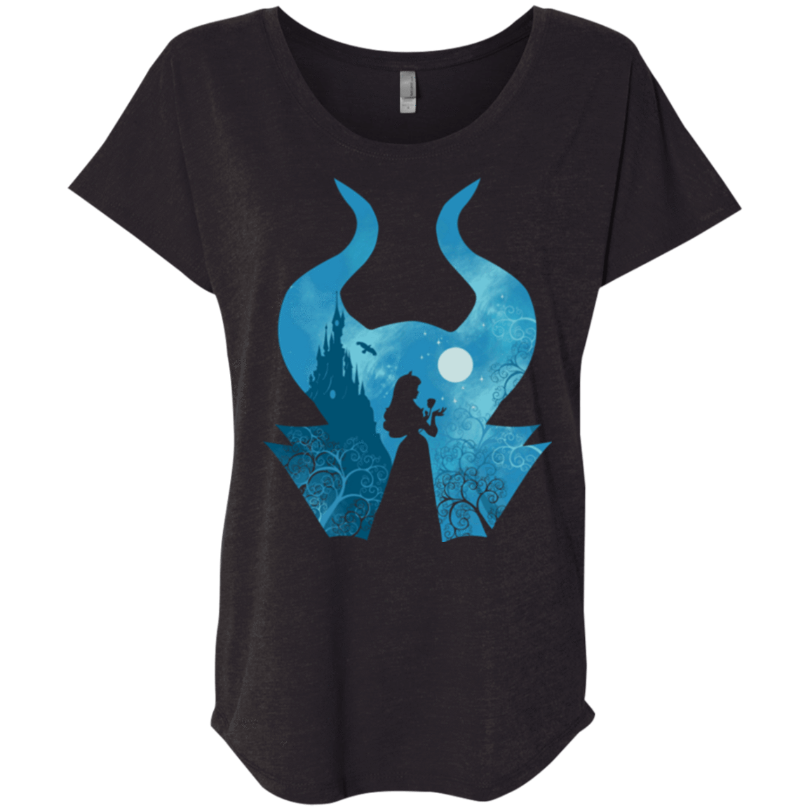 T-Shirts Vintage Black / X-Small Sleeping Portrait Triblend Dolman Sleeve