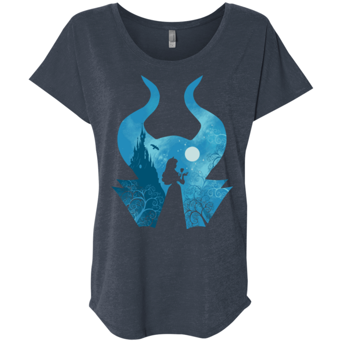 T-Shirts Vintage Navy / X-Small Sleeping Portrait Triblend Dolman Sleeve