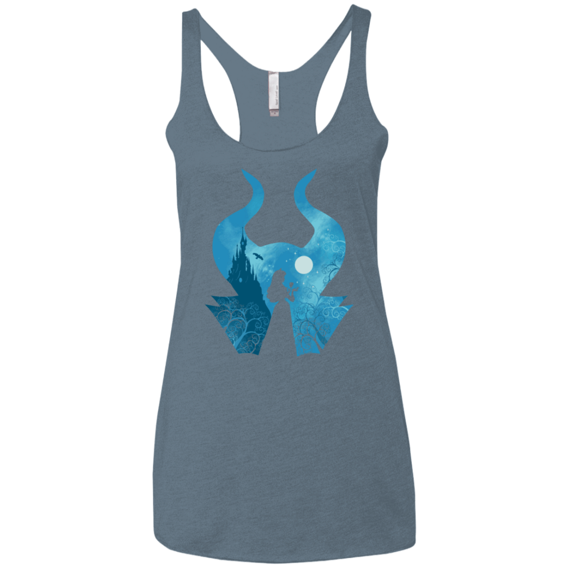 T-Shirts Indigo / X-Small Sleeping Portrait Women's Triblend Racerback Tank