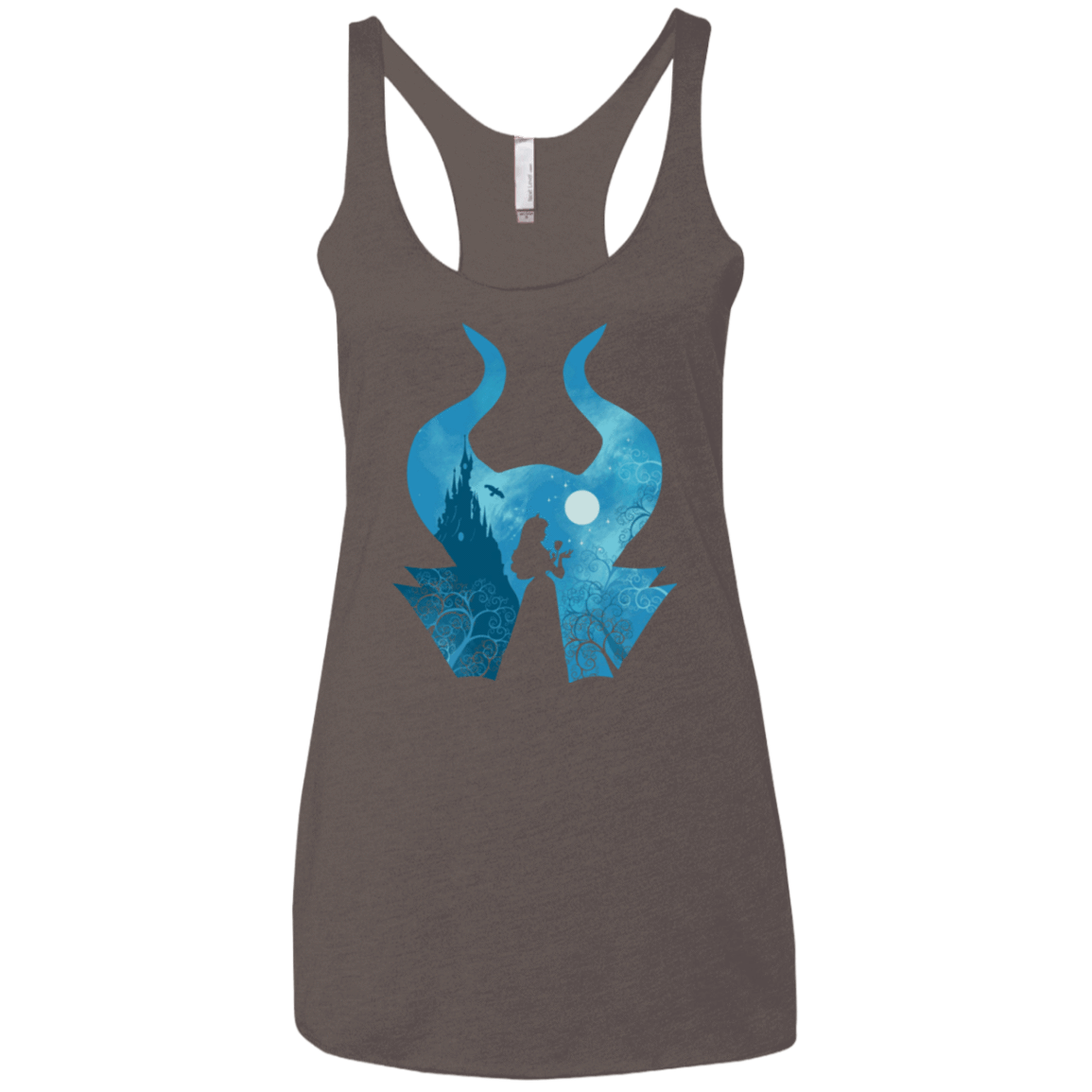 T-Shirts Macchiato / X-Small Sleeping Portrait Women's Triblend Racerback Tank