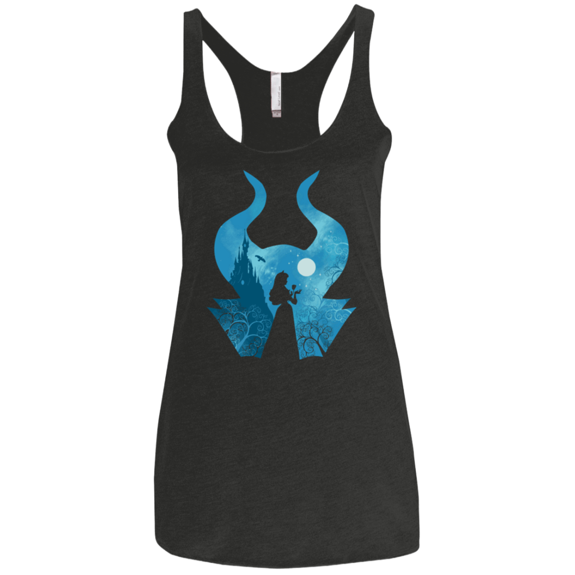 T-Shirts Vintage Black / X-Small Sleeping Portrait Women's Triblend Racerback Tank
